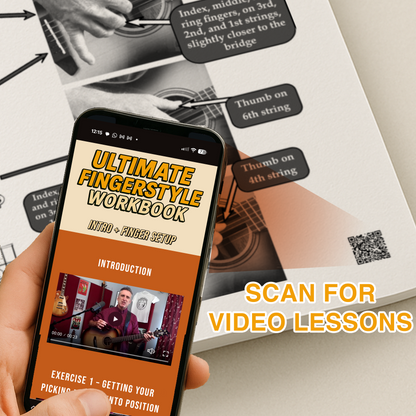 Ultimate Fingerstyle Workbook for Beginners (Physical Book)