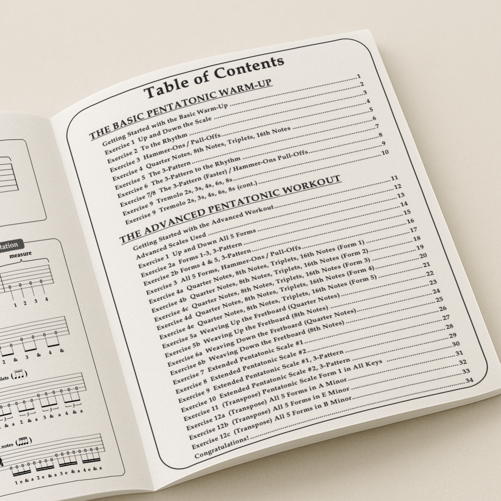 Ultimate Pentatonic Scale Workbook (Physical Book)